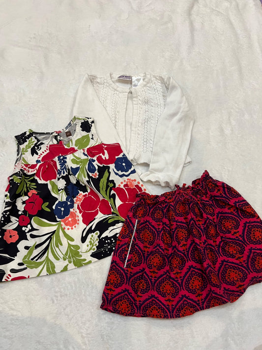3T clothing bundle- tea, peek, cardigan, Kids 3T