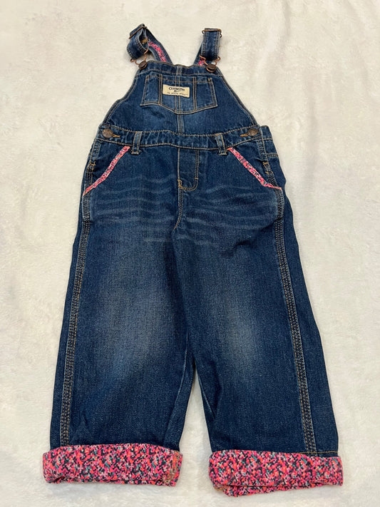 3T Osh kosh jean overalls, Kids 3T
