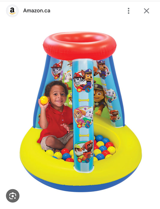 Paw patrol toddler inflatable ball pit with extra balls