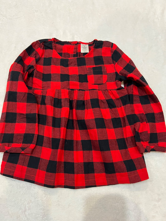3T plaid long sleeve shirt by carters , Kids 3T