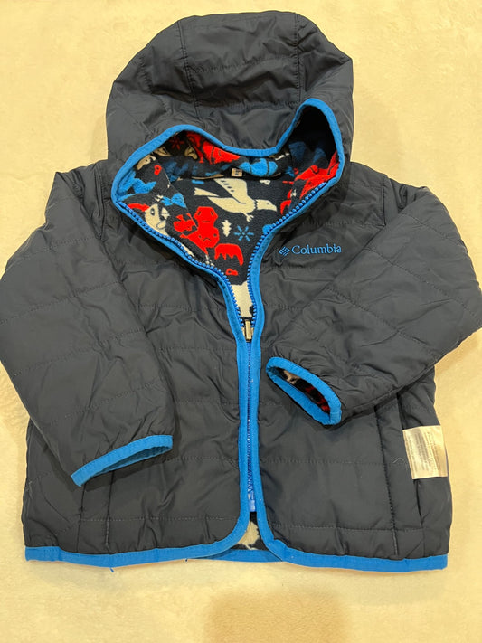 18-24 mth Columbia reversible puff jacket - navy, Kids 24 Month (18-24M)