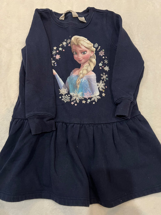 2-4T Disney frozen dress h&m- navy, Kids 4/4T