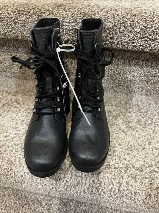 SOREL waterproof leather boots size 1Y- NEW, Shoes 1 (Kids:4-8yr)