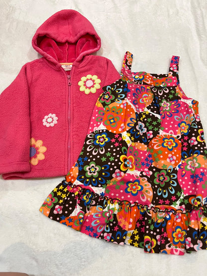 5T- Hanna Andersson hoodie & dress , Kids 5/5T (extra small)