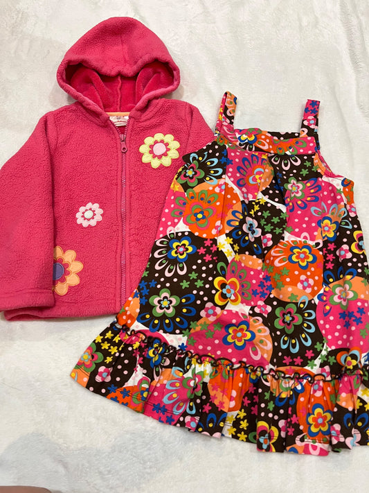 5T- Hanna Andersson hoodie & dress , Kids 5/5T (extra small)