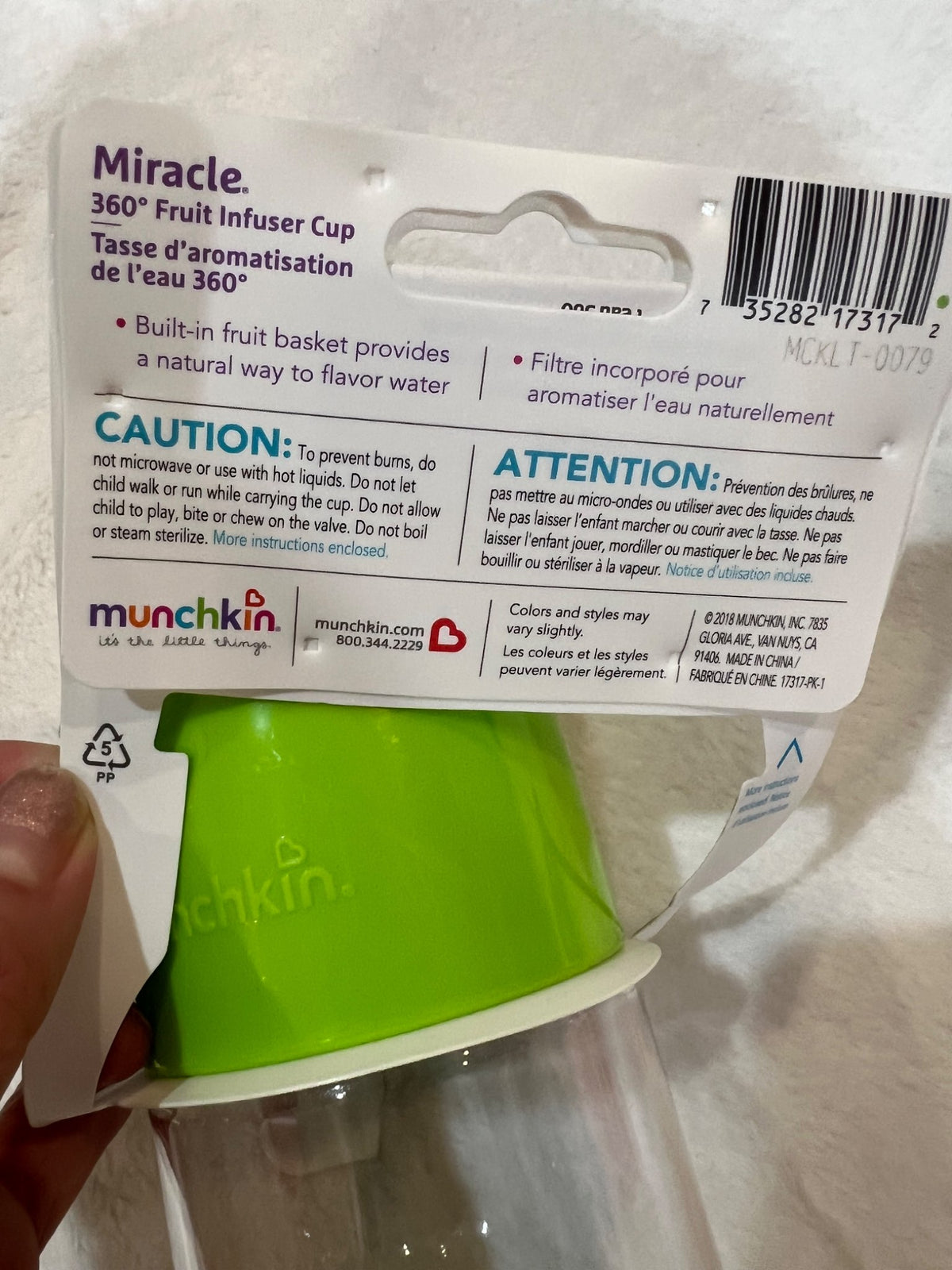 NEW 3- munchkin miracle 360 infuser cups- spill proof