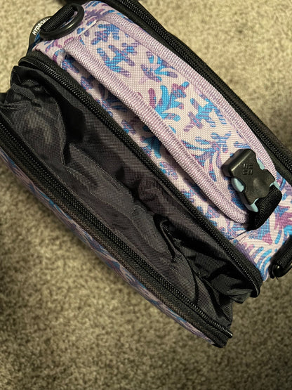 NEW- Columbia expandable lunch bag- purple trees