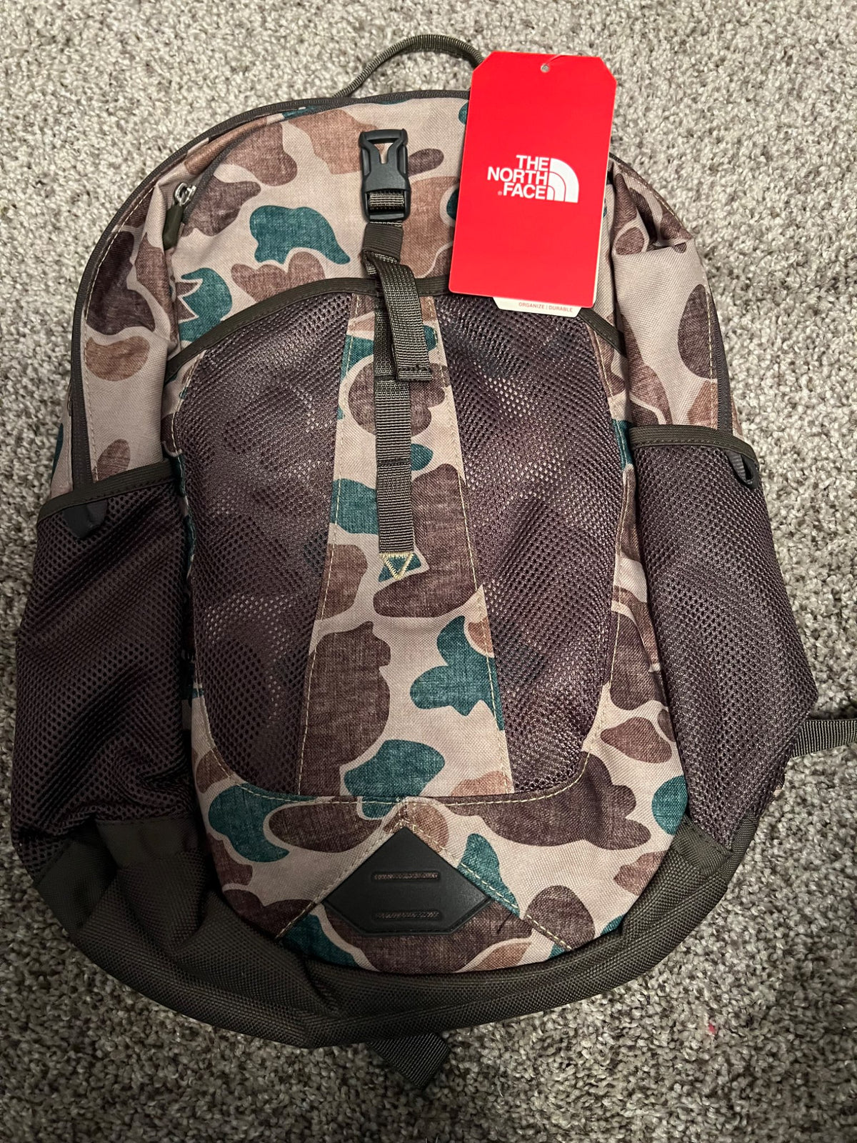NEW- North face 17L recon squash youth backpack- camouflage