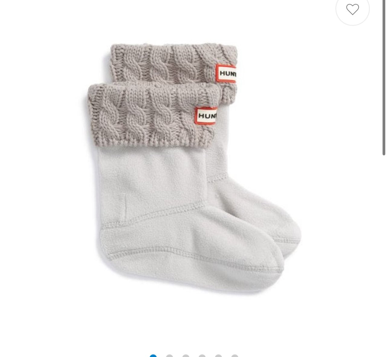 NEW- Hunter boot liner socks (small shoe size 8-10T)