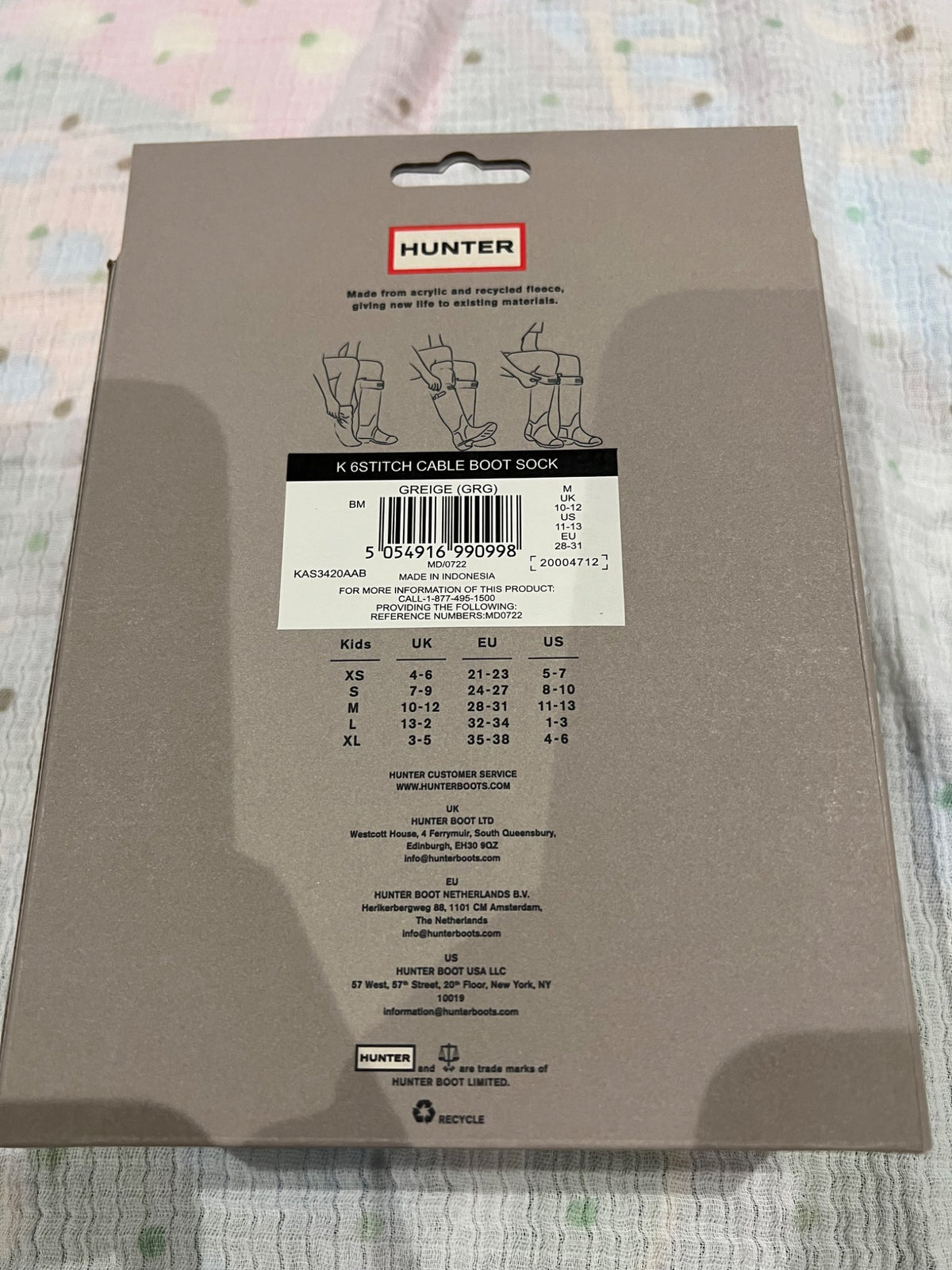 NEW hunter boot liner socks #1 - med (shoe size 11-13)