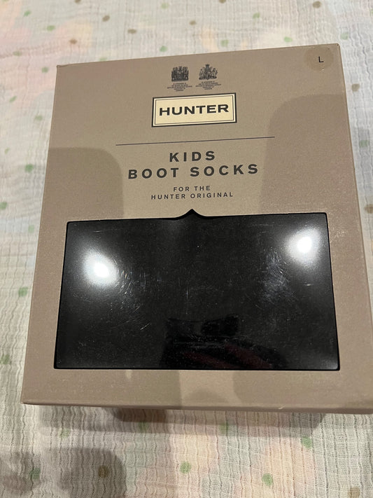 NEW hunter boot liner socks - black  large #2 (shoe size 1-3)