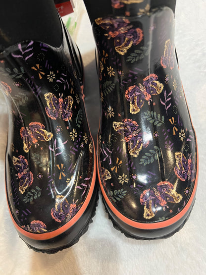 NEW size 2 Cougar waterproof winter boots - black with butterflies  , Shoes 2 (Kids:4-8yr)