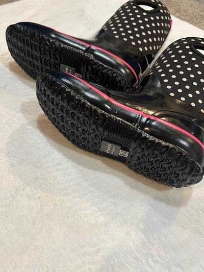 NEW- cougar winter waterproof boots - black with polkadot , Shoes 2 (Kids:4-8yr)