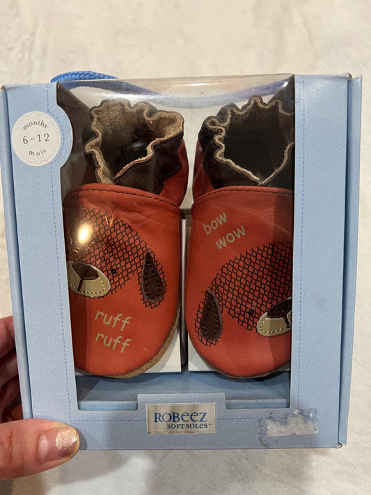NEW 6-12 mth robeez soft sole shoes- dogs, Shoes 1 (Baby: 0-12 mth)