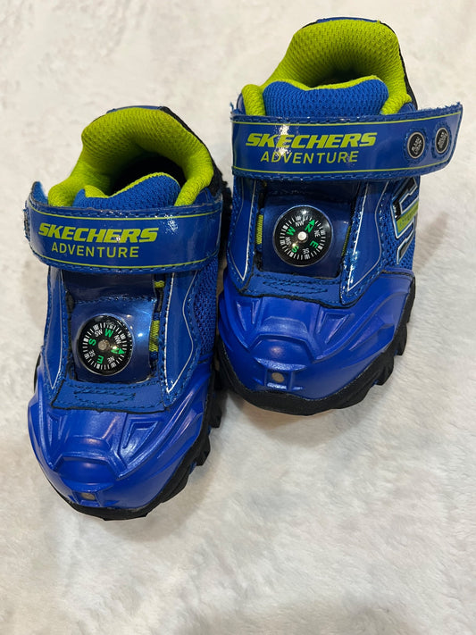 NEW- 7T sketchers shoes - compass & lights , Shoes 7 (Walkers:12-24 mth)