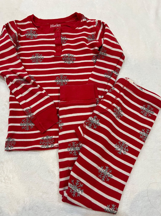 6- Hatley pajaymas- snowflake red , Kids 6/6X (extra small)