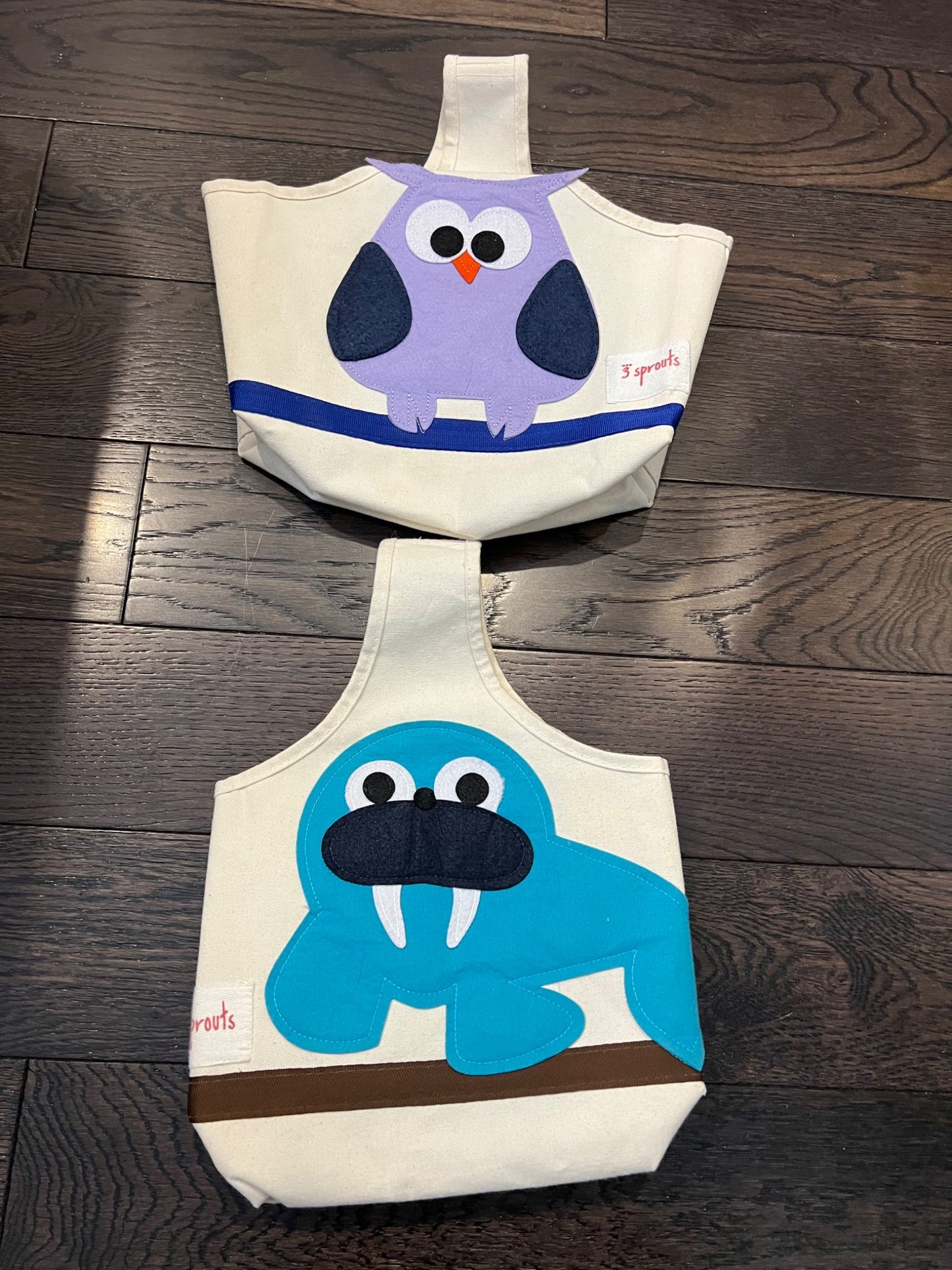3 sprouts caddies- owl & seal