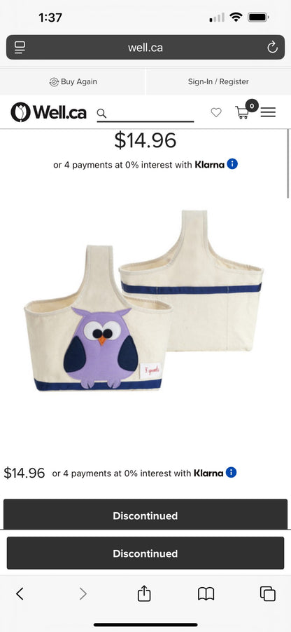 3 sprouts caddies- owl & seal