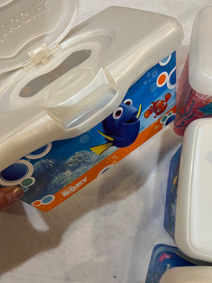 NEW 3  wet wipe containers (plus 1 free)- finding nemo