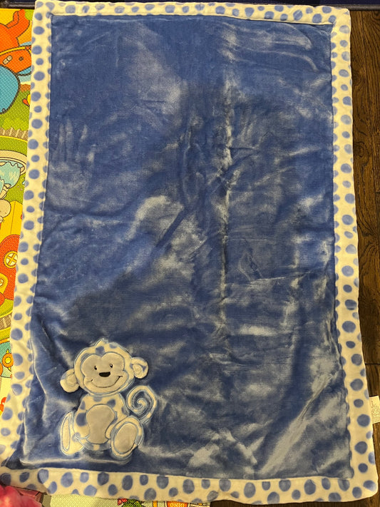 Large monkey sherpa blanket