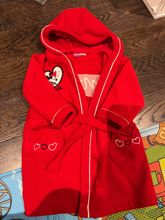2-4T Disney Minnie Mouse robe (no size tag), Kids 2T