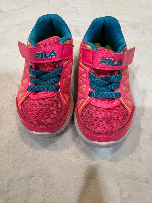 6T- Fila running shoes- pink, Shoes 6 (Walkers:12-24 mth)