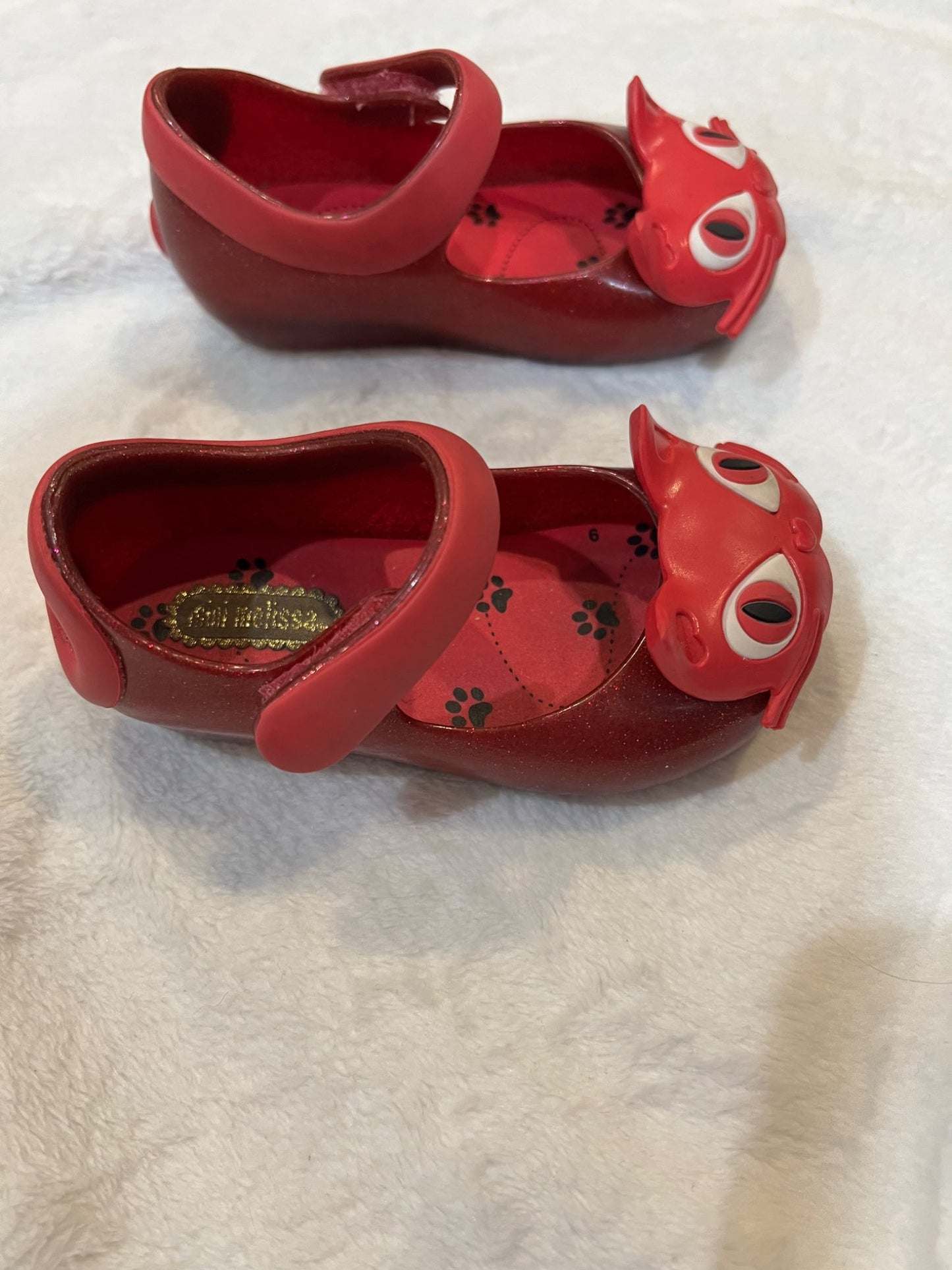 6T- mini Melissa Mary jane shoe , Shoes 6 (Walkers:12-24 mth)