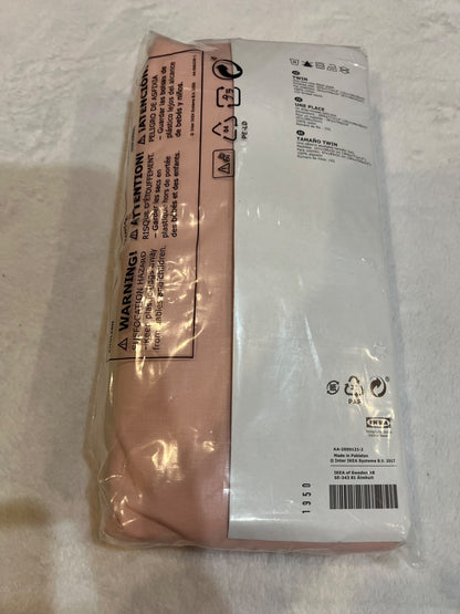 NEW ikea dvala twin bedsheet - pink