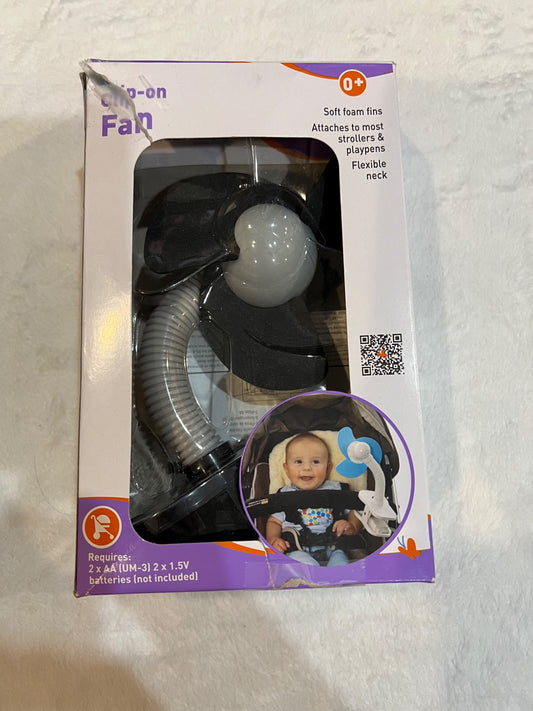 NEW- clip on stroller fan