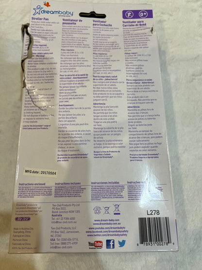 NEW- clip on stroller fan