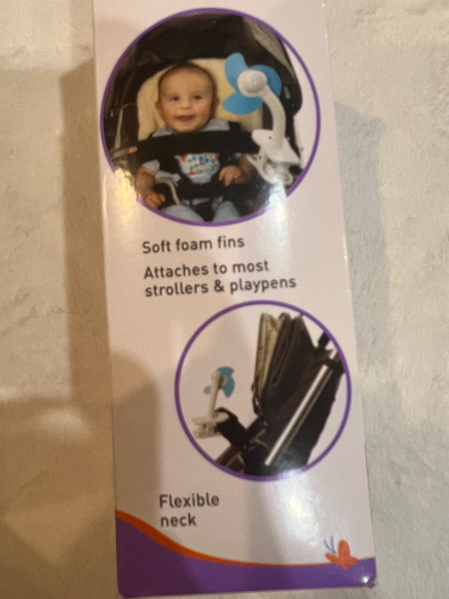 NEW- clip on stroller fan