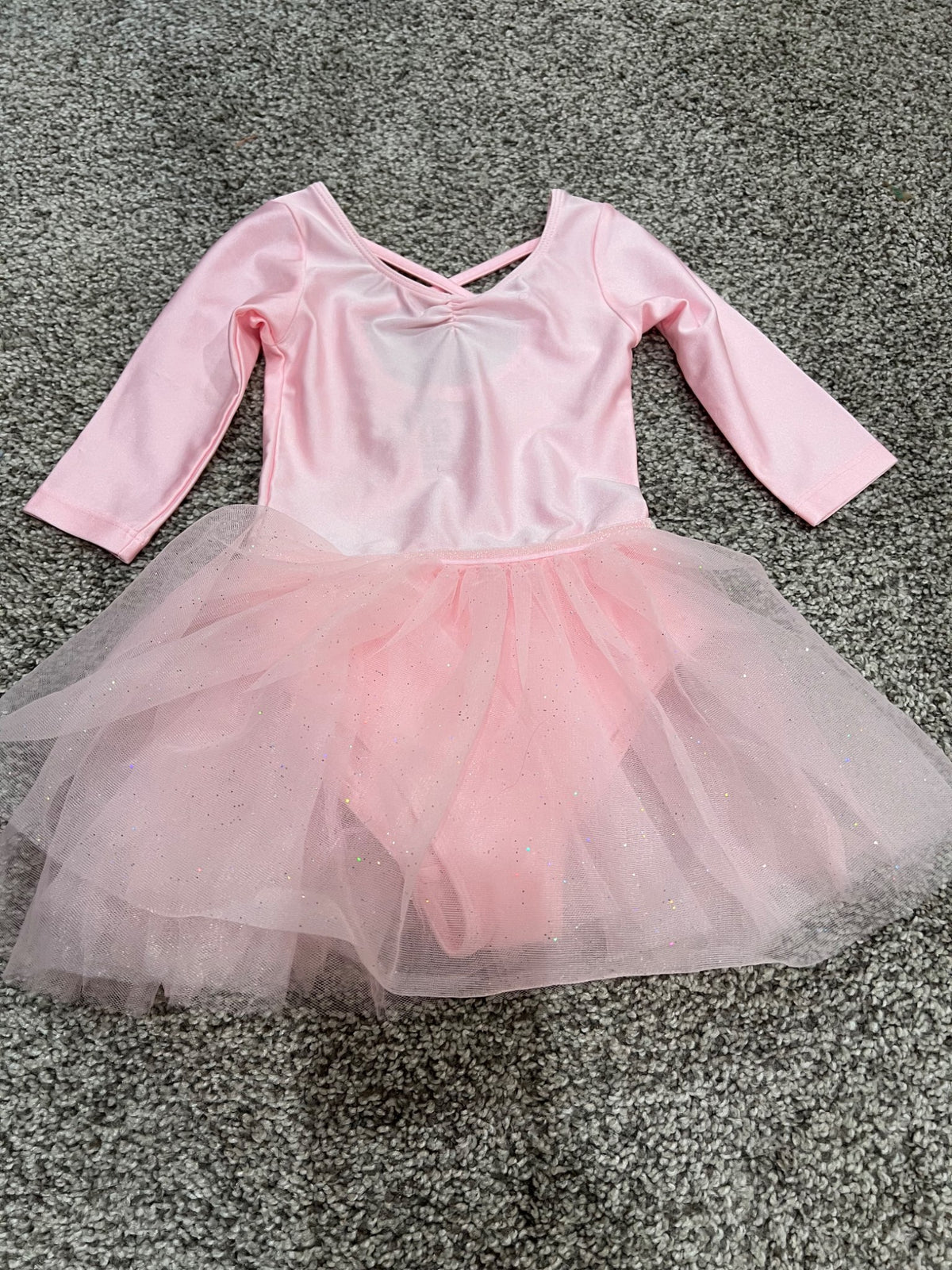 2-4T H&M tutu dress- long sleeve pink - euc, Kids 2T