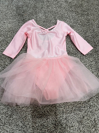2-4T H&M tutu dress- long sleeve pink - euc, Kids 2T