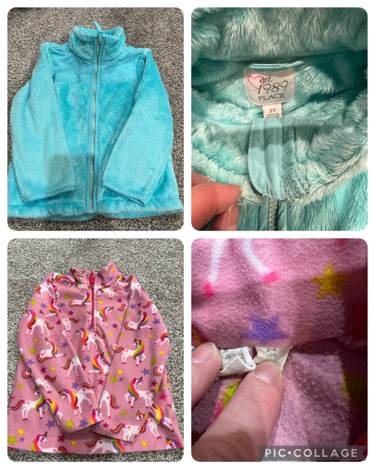 3T-4T soft plush jacket & fleece top, Kids 3T