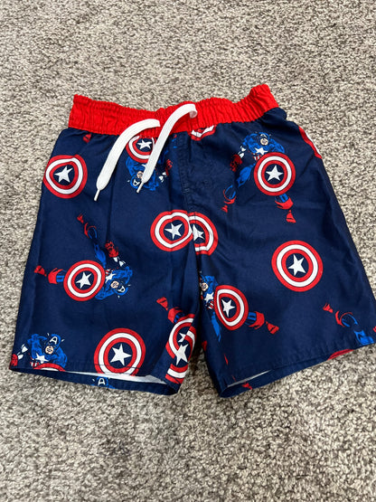 3T marvel swim trunks- EUC , Kids 4/4T