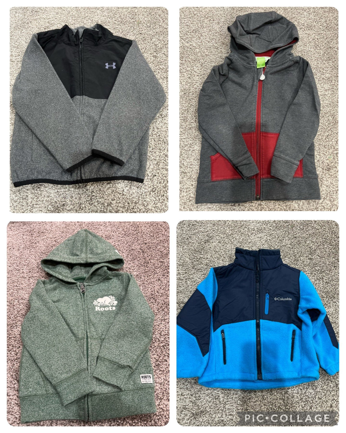 4T UA, Columbia  jackets, PKB ,roots hoodie bundle - EUC & VGUC, Kids 4/4T