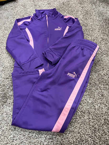 4T- puma purple track suit , Kids 4/4T
