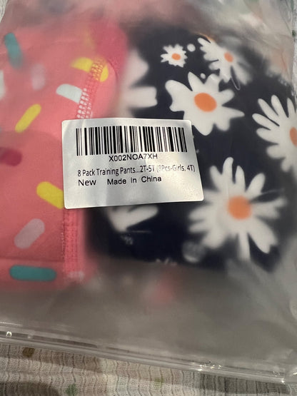 4T Moo Moo Training pants-  8 pack NEW