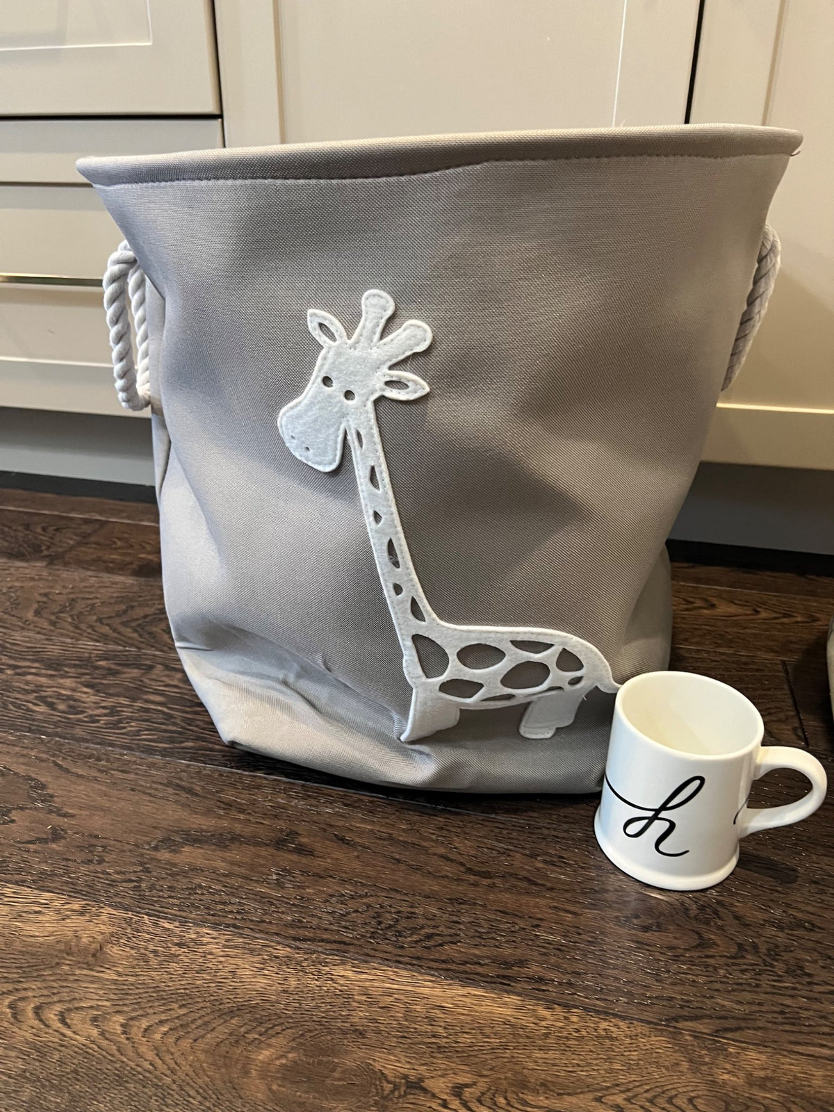 1 large storage bin- giraffes