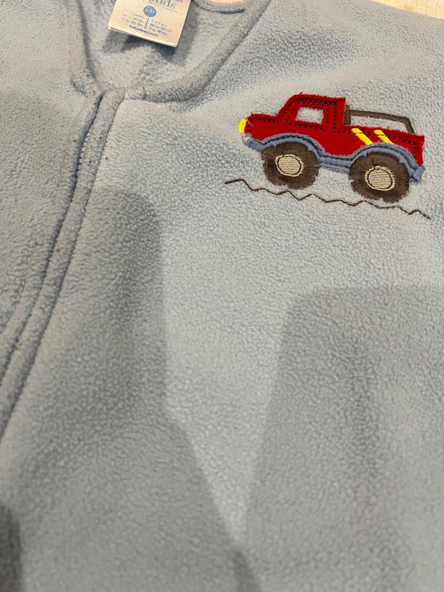 Halo sleepsack early walkers - 2/3 - light blue trucks #2, 2T, 3T & 4T+