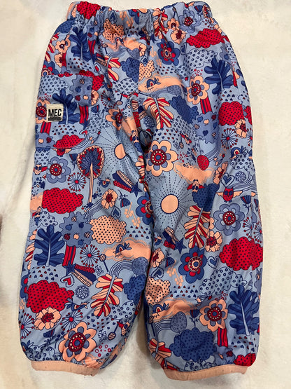 18 mth MEC reversible puff pants- blue deco and pink, Kids 18 Month (12-18M)