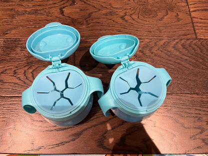 Ubbi tweat snack container (price for both)-  blue