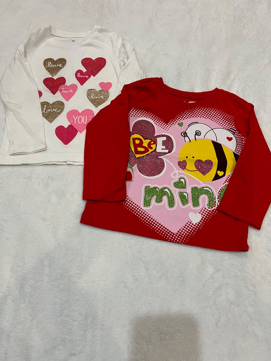 24mth/2T valentine shirts , Kids 24 Month (18-24M)