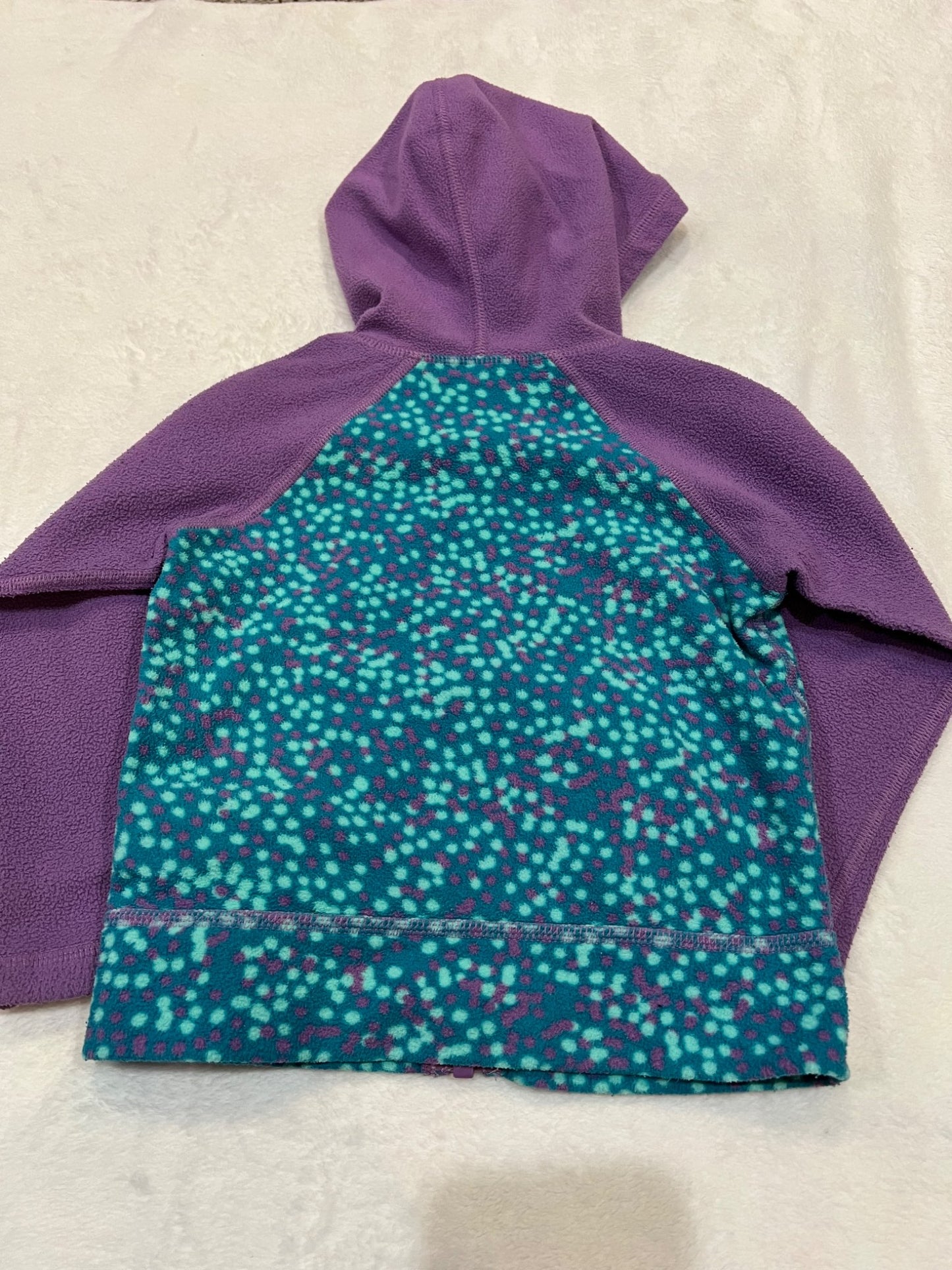 2T North face fleece full zip hoodie- purple, Kids 2T