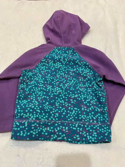 2T North face fleece full zip hoodie- purple, Kids 2T