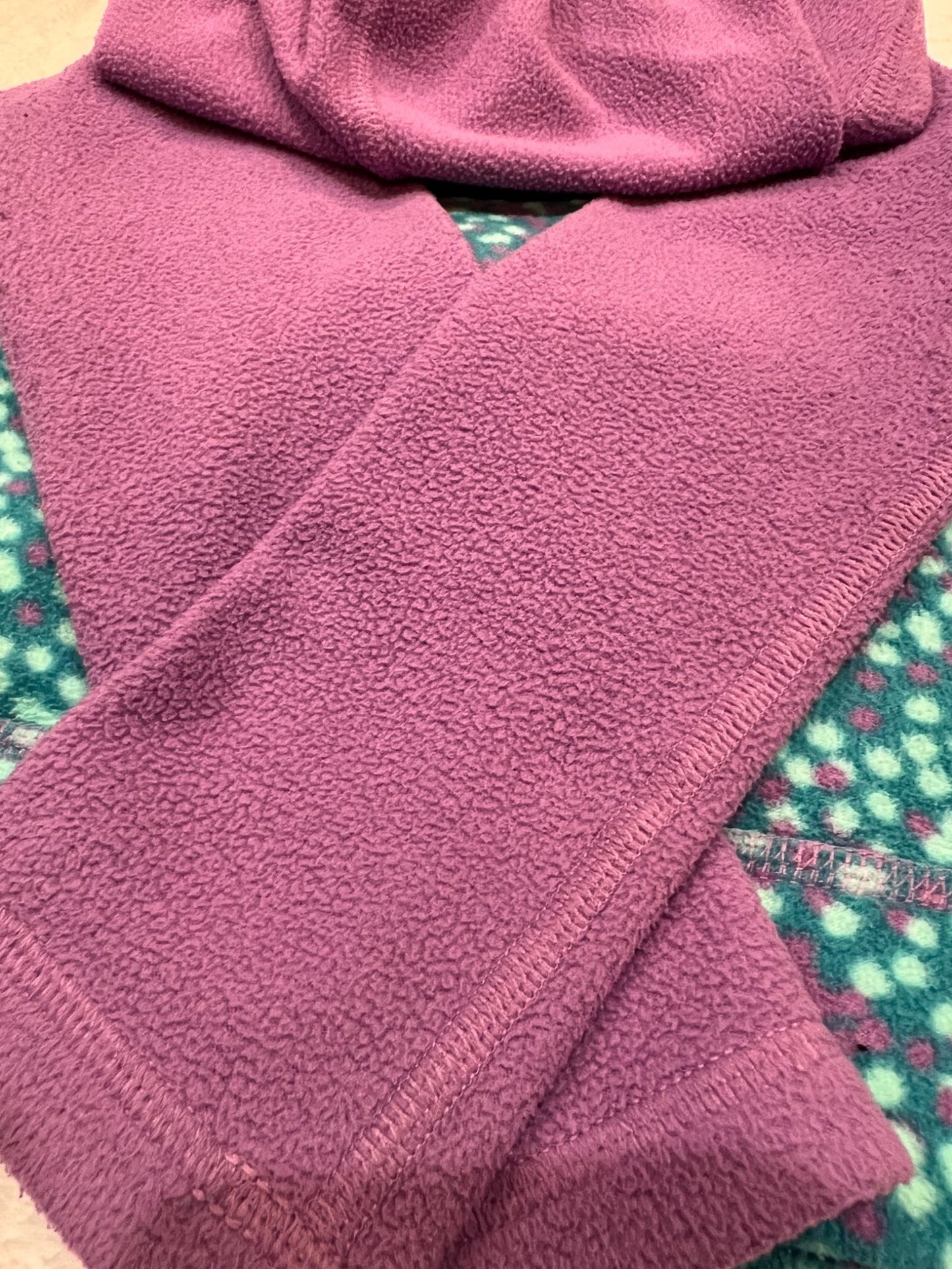 2T North face fleece full zip hoodie- purple, Kids 2T