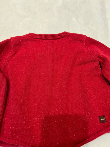 2T tea sparkle red cardigan , Kids 2T