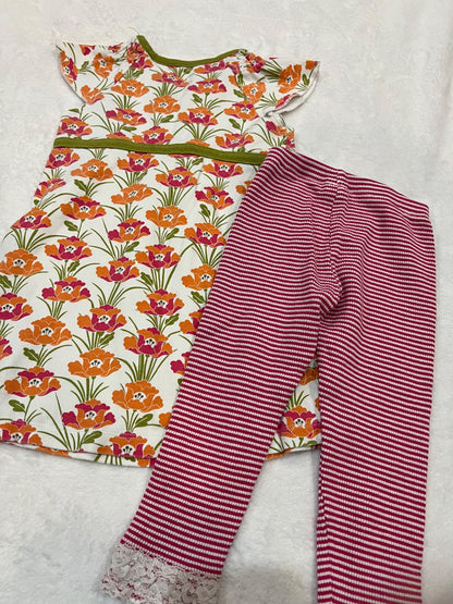2T tea brand outfit  - tunic and leggings , Kids 2T