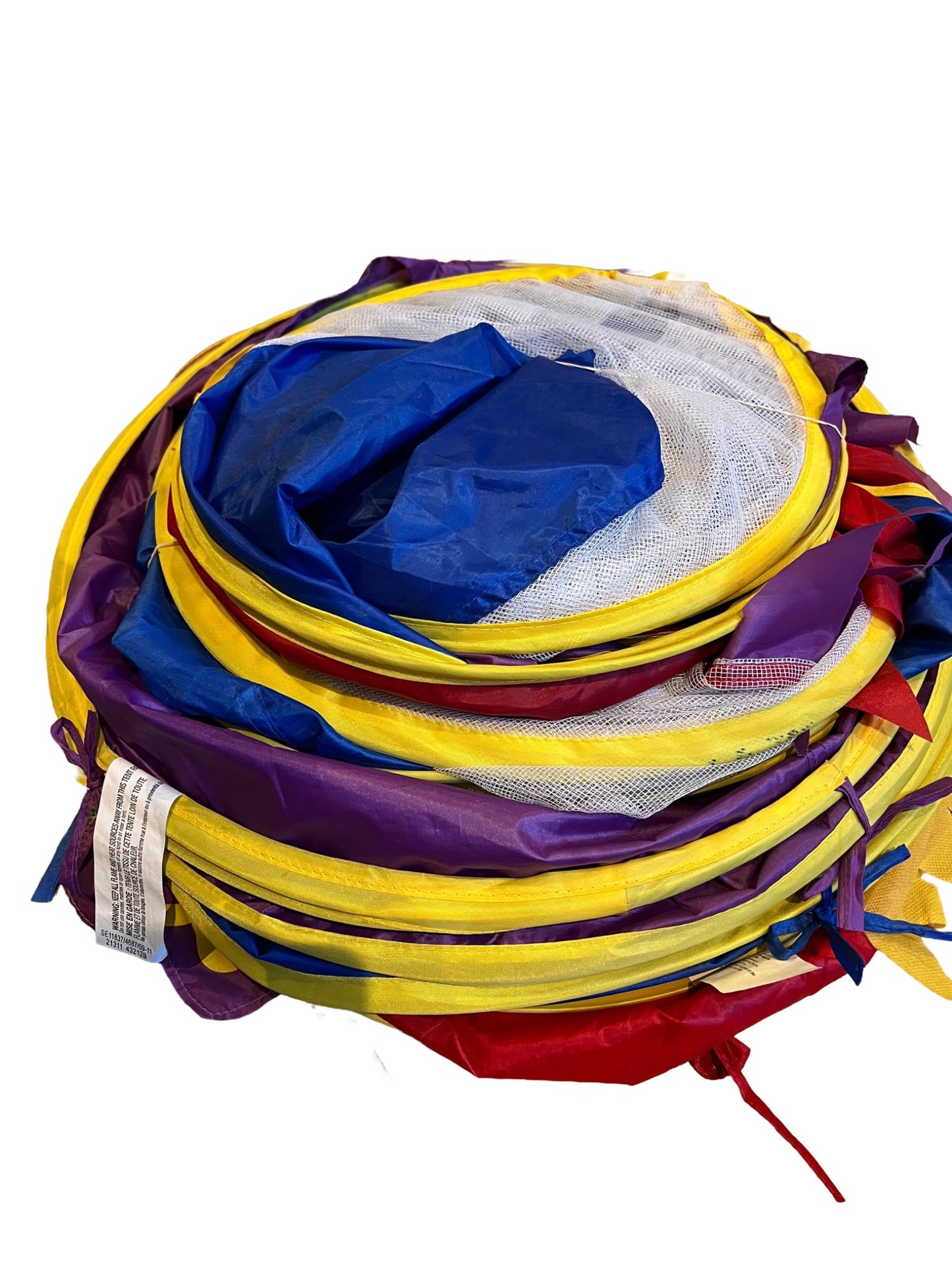 Indoor/outdoor 7 piece tunnel & tent play collapsible system