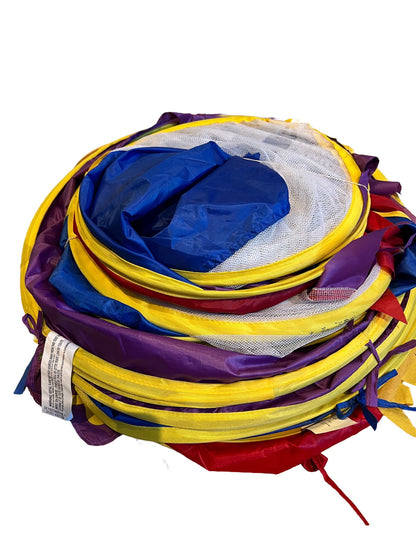 Indoor/outdoor 7 piece tunnel & tent play collapsible system